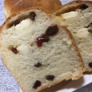 【HB発酵】ドライフルーツ&クリームチーズの食パン
